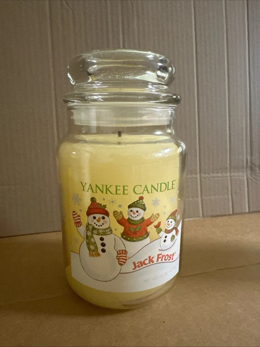 Yankee Candle Jack Frost Large Jar Candle - Yellow 22 Oz